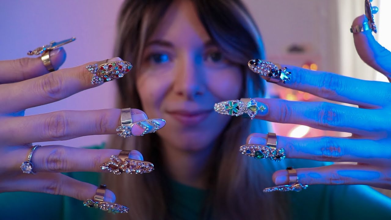 ASMR Uñas de La Rosalia | Tapping, Scratching, Scalp Massage.. | Love ASMR español ^¨^*