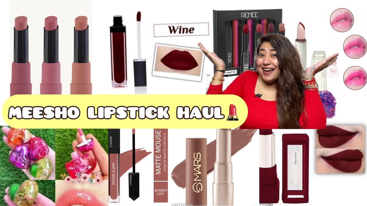 MEESHO Lipstick Haul💄😍|Start-95 only/ Free Delivery|