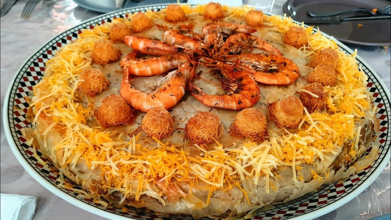 بسطيلة الحوت بورق الفيلو 👍👍هماوية  pastilla au poisson et fruits de mer cuisine marocaine