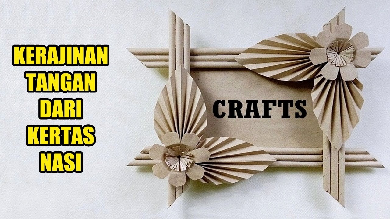Cara Mudah Membuat Hiasan Dinding Cantik dari Kertas Nasi / Kertas Minyak
