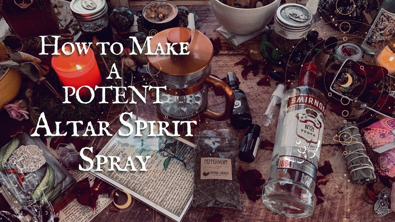 HOW TO ✨ make a POTENT & POWERFUL 🔮 Altar Spray to attract GOOD SPIRITS with 🌿 THE WITCHES ROOTS