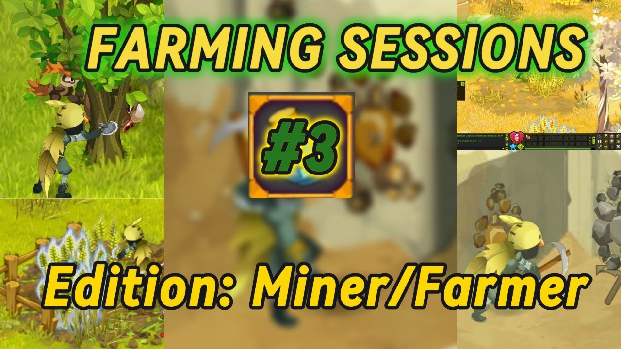Dofus from Scratch! Farming Sessions #03 - MINER LEVEL 20!