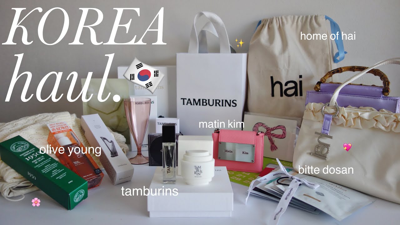 【KOREA HAUL】韓国旅行購入品紹介🇰🇷✨tamburins / olive young / hai / matin kim etc. 計20点