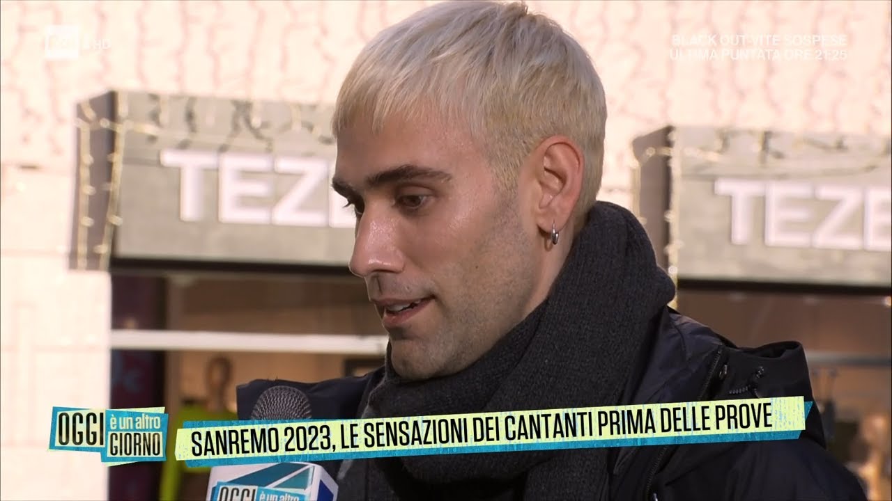 Sanremo 2023, le sensazioni di Mr Rain prima delle prove - Oggi &egrave; un altro giorno 06/02/2023