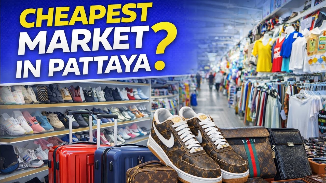 Cheapest Shopping Market in Pattaya?😱🇹🇭 | Shoes, Bags & Clothes like Original Quality 