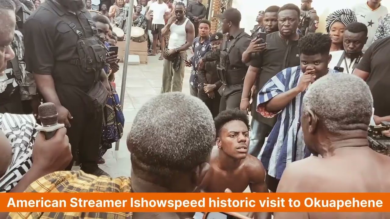 American Streamer IShowSpeed historic visit to Okuapehene in Ghana 🇬🇭 
