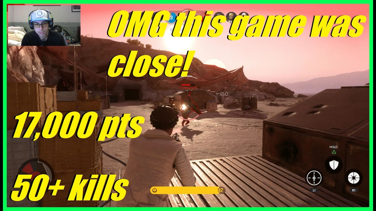 Star Wars Battlefront - OMG this HvsV game was so close! | 50+ kills & 17,000 points! (Rebels)