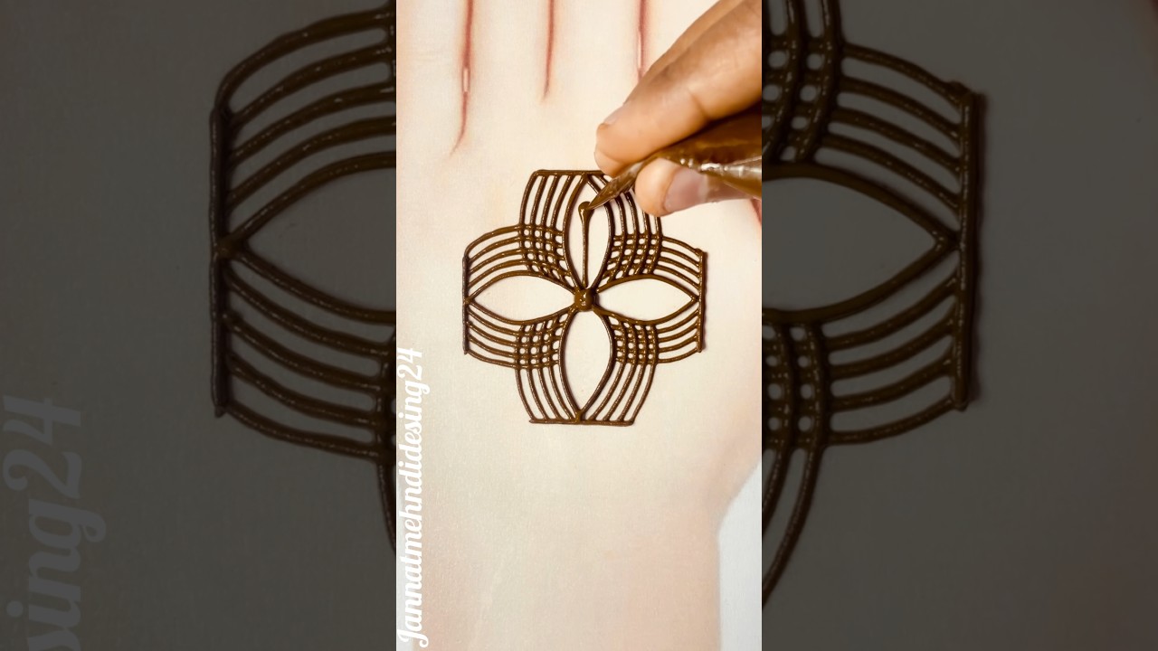 Arabic Mehndi Design | Beautiful Quick & Easy Pattern Henna Design for Back Hand | Prettiest Art