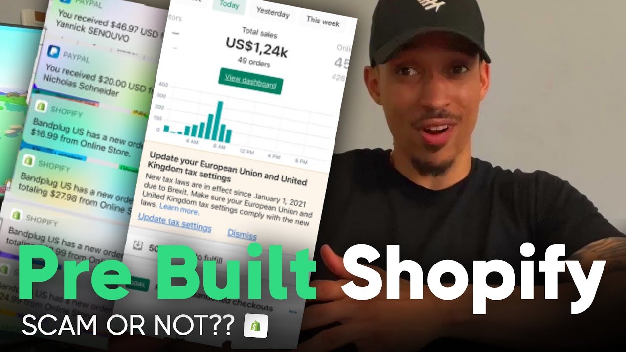 Buying PRE BUILT SHOPIFY store from ADSELLR | Website Review