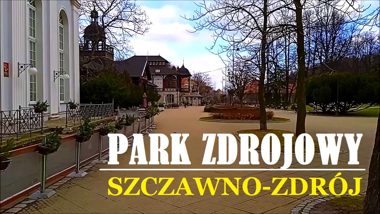 Park Zdrojowy Szczawno Zdrój - miasto uzdrowiskowe /lutowy,relaksujący spacer po parku/