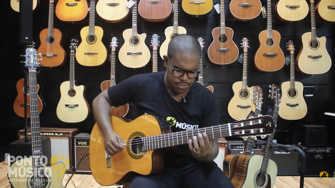 Viol&atilde;o Takamine GC5CE Nylon Tampo Maci&ccedil;o Review Som | Ponto do M&uacute;sico
