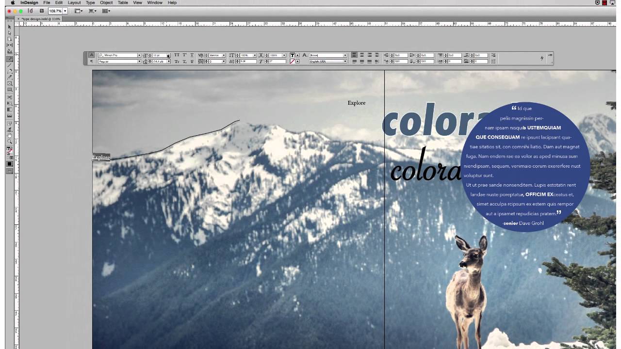 Style Display Text in InDesign