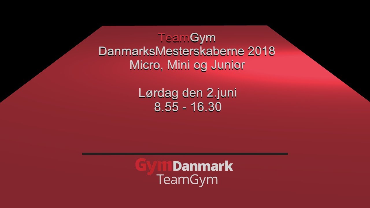 TeamGym 2018 DanmarksMesterskaber Micro, Mini og Junior
