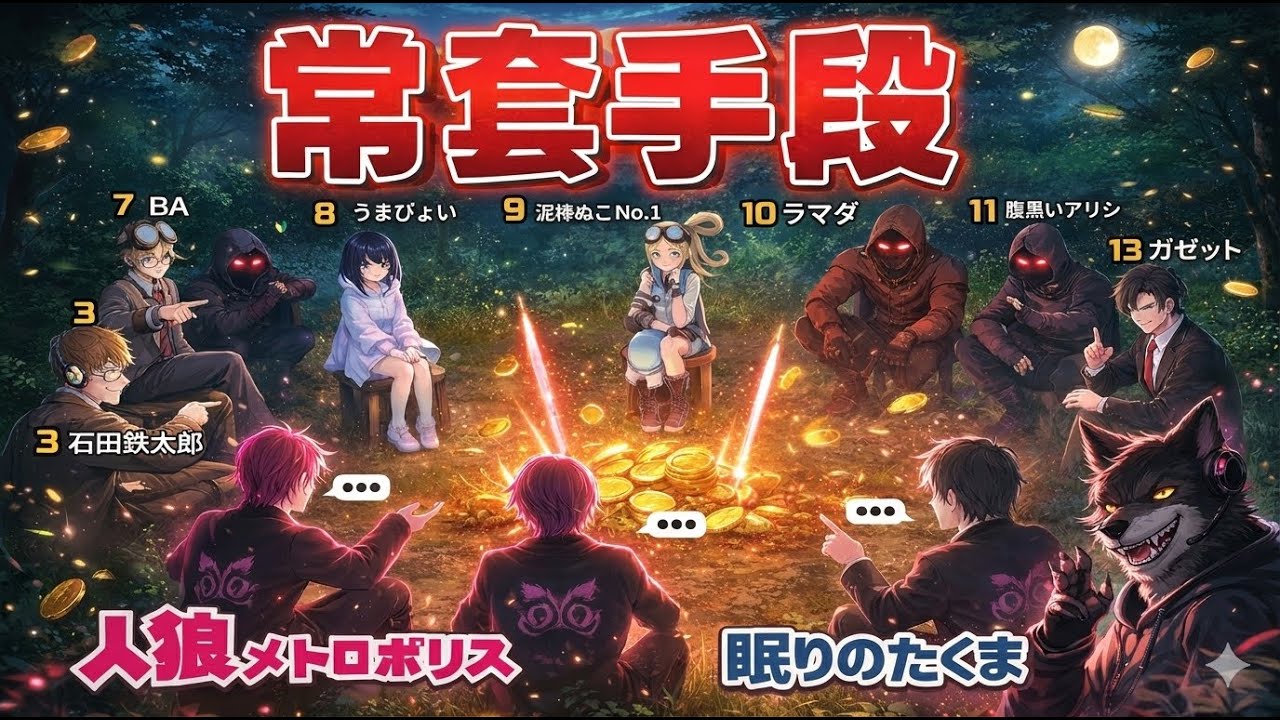 【人狼メトロポリス】そのライン切り、実は常套手段だった――占い師を炙り出す王道戦術を完全解説