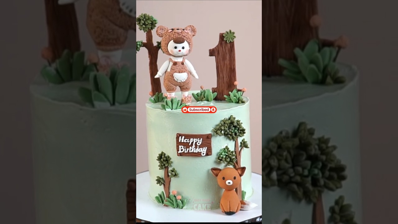 Very Cute Handmade Figures for Decorating Birthday Cake