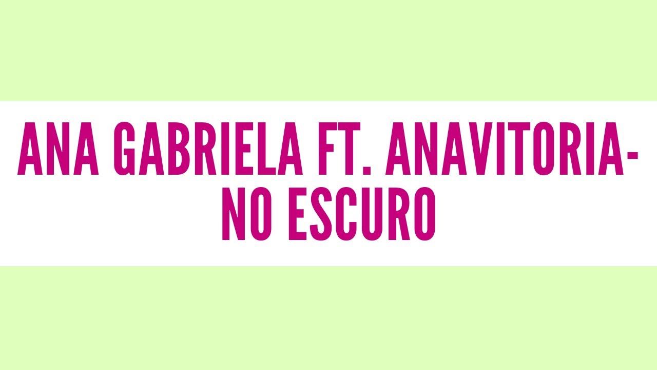 KARAOKÊ CONKA- NO ESCURO (ANA GABRIELA FT. ANAVITORIA)