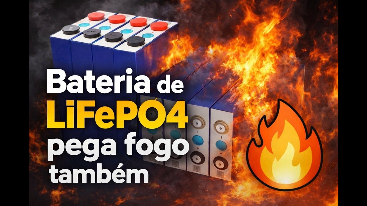 LiFePO4 Também Pega Fogo Veja o que Aconteceu 