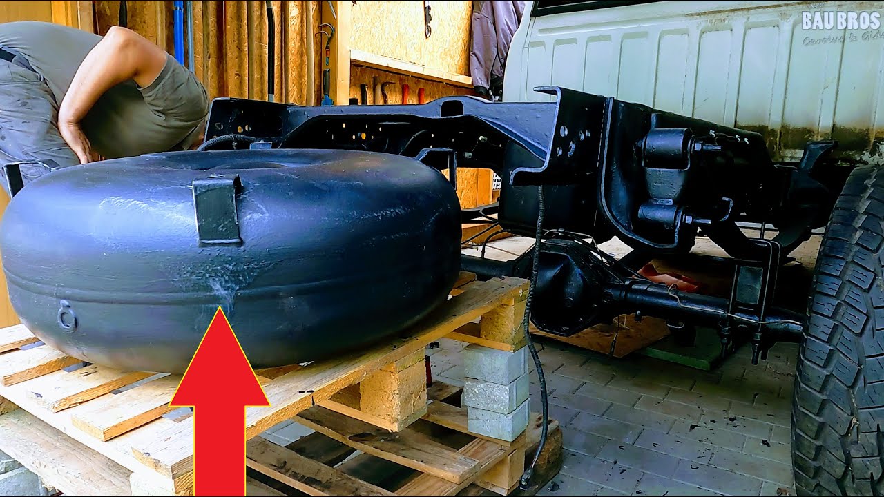 LPG Tank in Dodge Ram montieren. Kabel & GasLeitungen verlegen. Propan Butan Unterflurtank einbauen