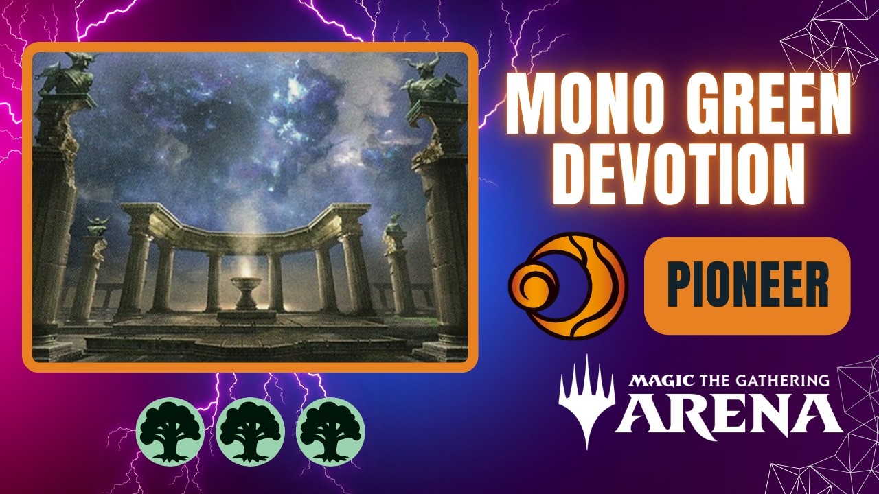 🌳🌳🌳 Mono Green Devotion | Pioneer | Magic the Gathering Arena Gameplay | ECL | BO1 | Lorwyn Eclipsed