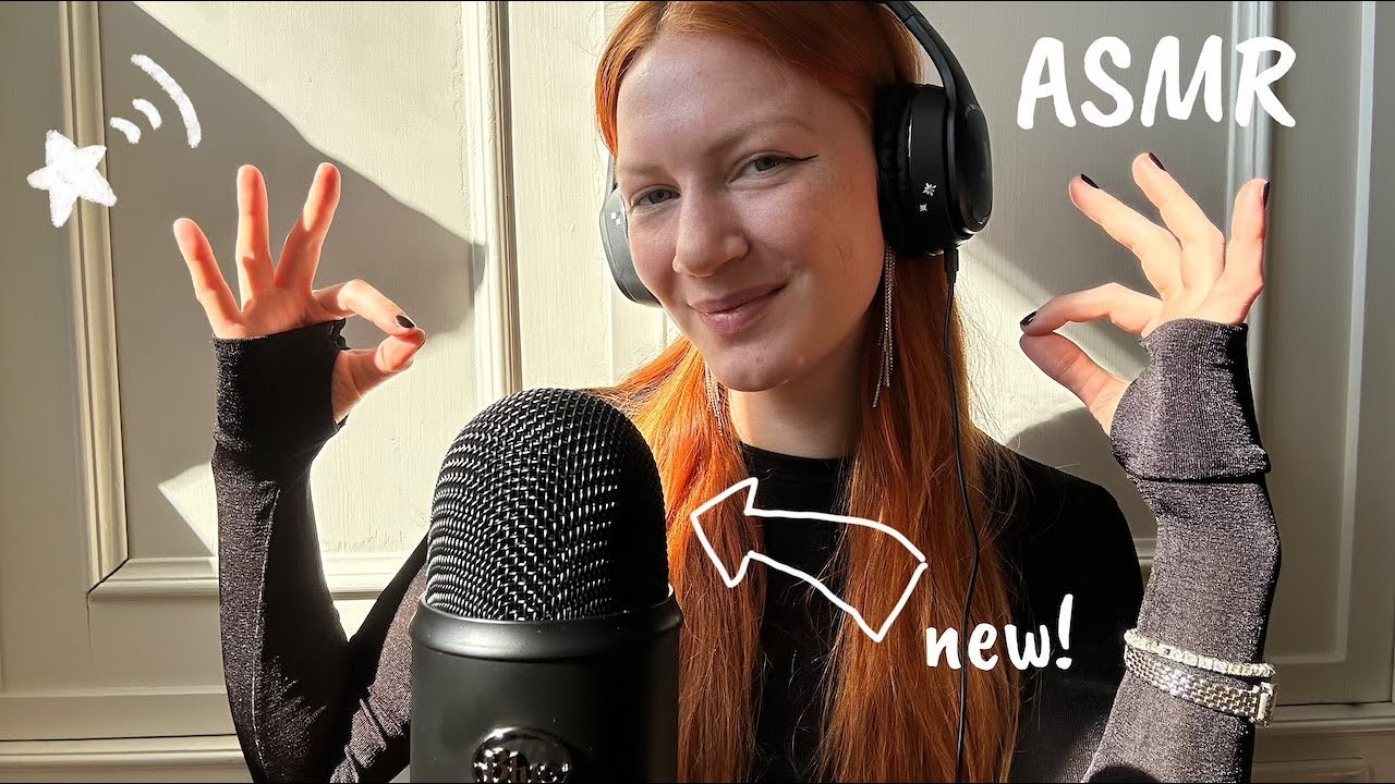 German ASMR🎙️Testet mein neues Mikro mit mir! (whispering, tapping, foam, fabric scratching...) 🫧
