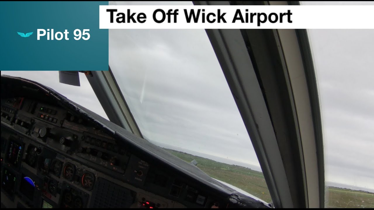 Jetstream TAKE OFF Wick RWY 13 - UNSEEN PERSPECTVE  | Cockpit View | Life Of An Airline Pilot