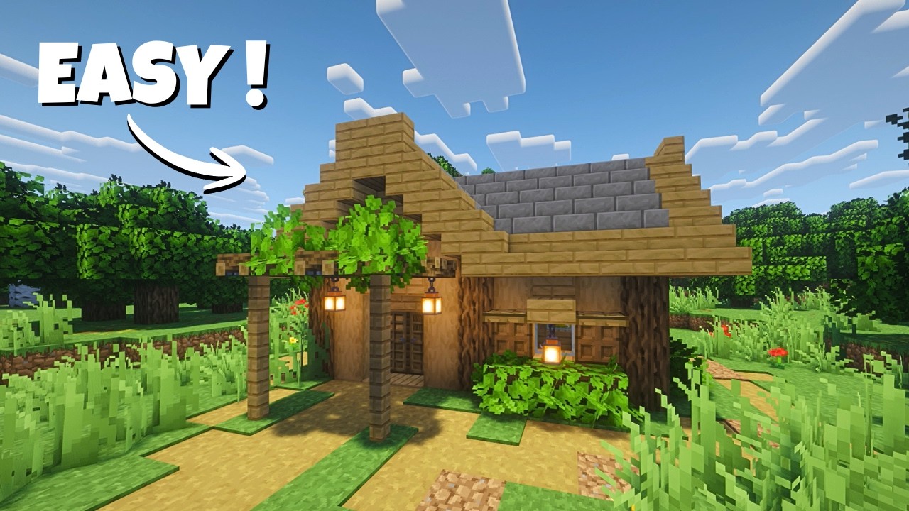 Minecraft Easy Small House Tutorial !