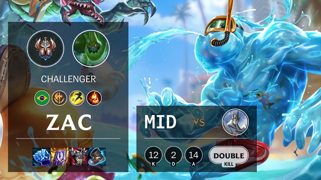 Zac Mid vs Galio - BR Challenger Patch 11.11