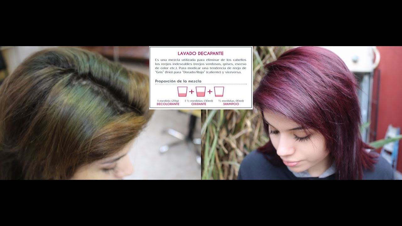 Corregir Color de Cabello Verde y Hacer un Rojo Violeta