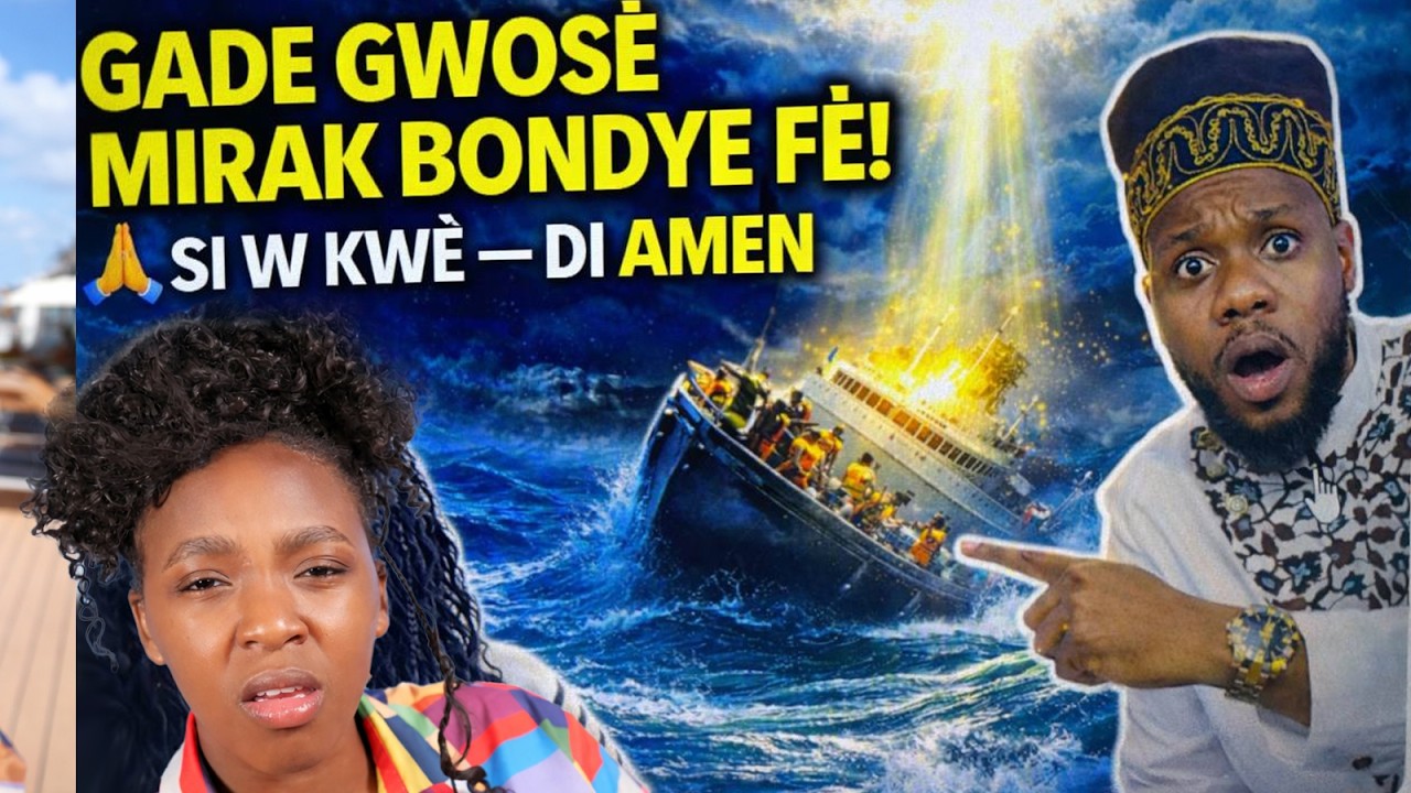 Gad sak rive yon Gwoup Kretyen nan yon Bato. Lè Yo rive nan Mitan lanmè.Gade sak rive yo / SHILO