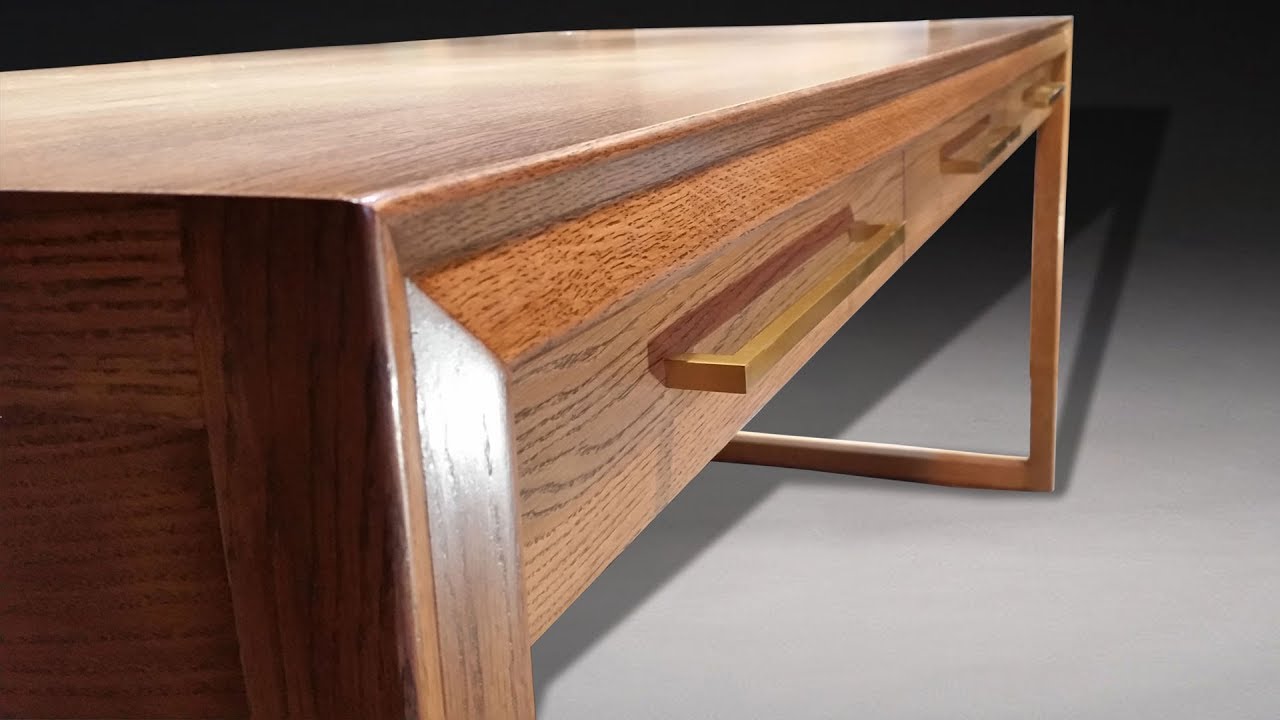 Building a Mid Century Modern Desk - Woodworking