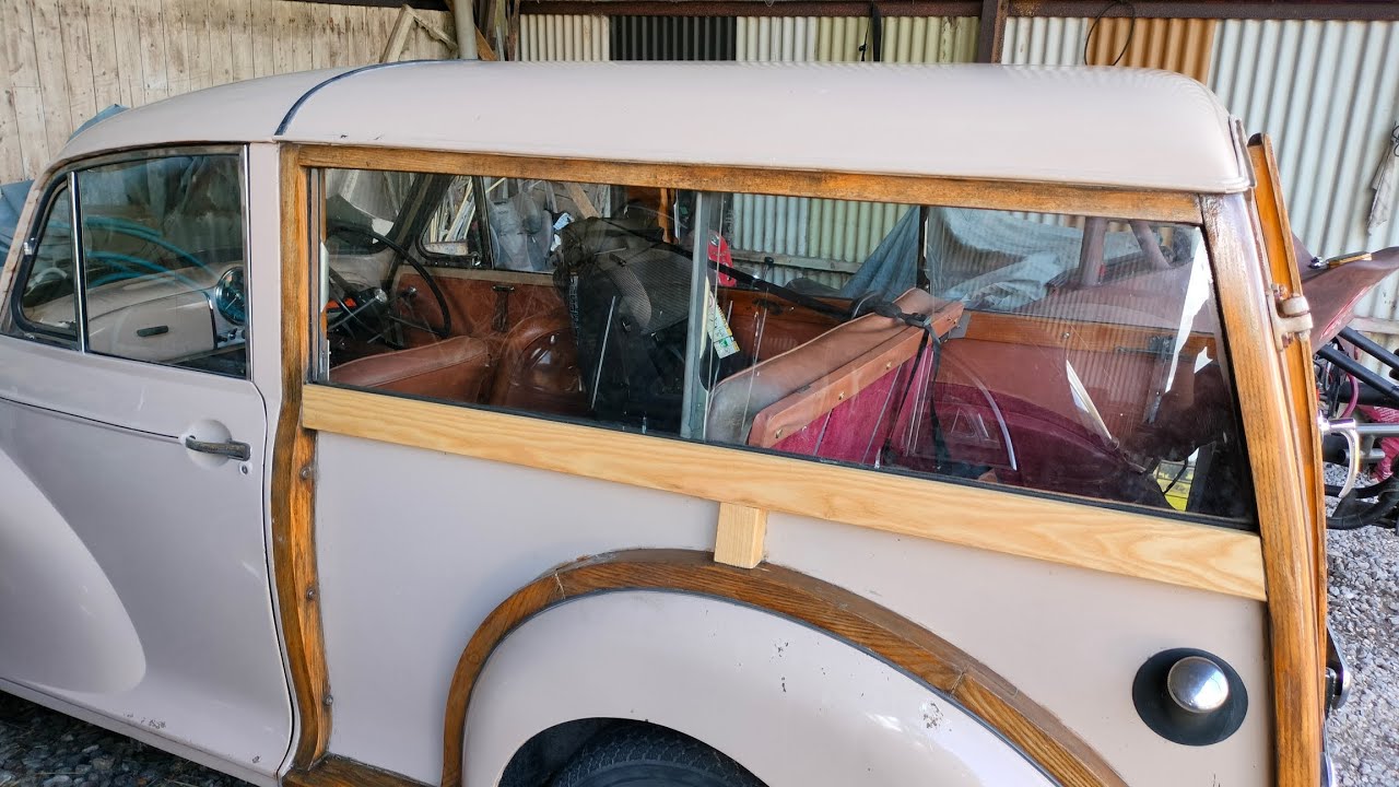 Morris Traveller waist rail replacement: Time lapse