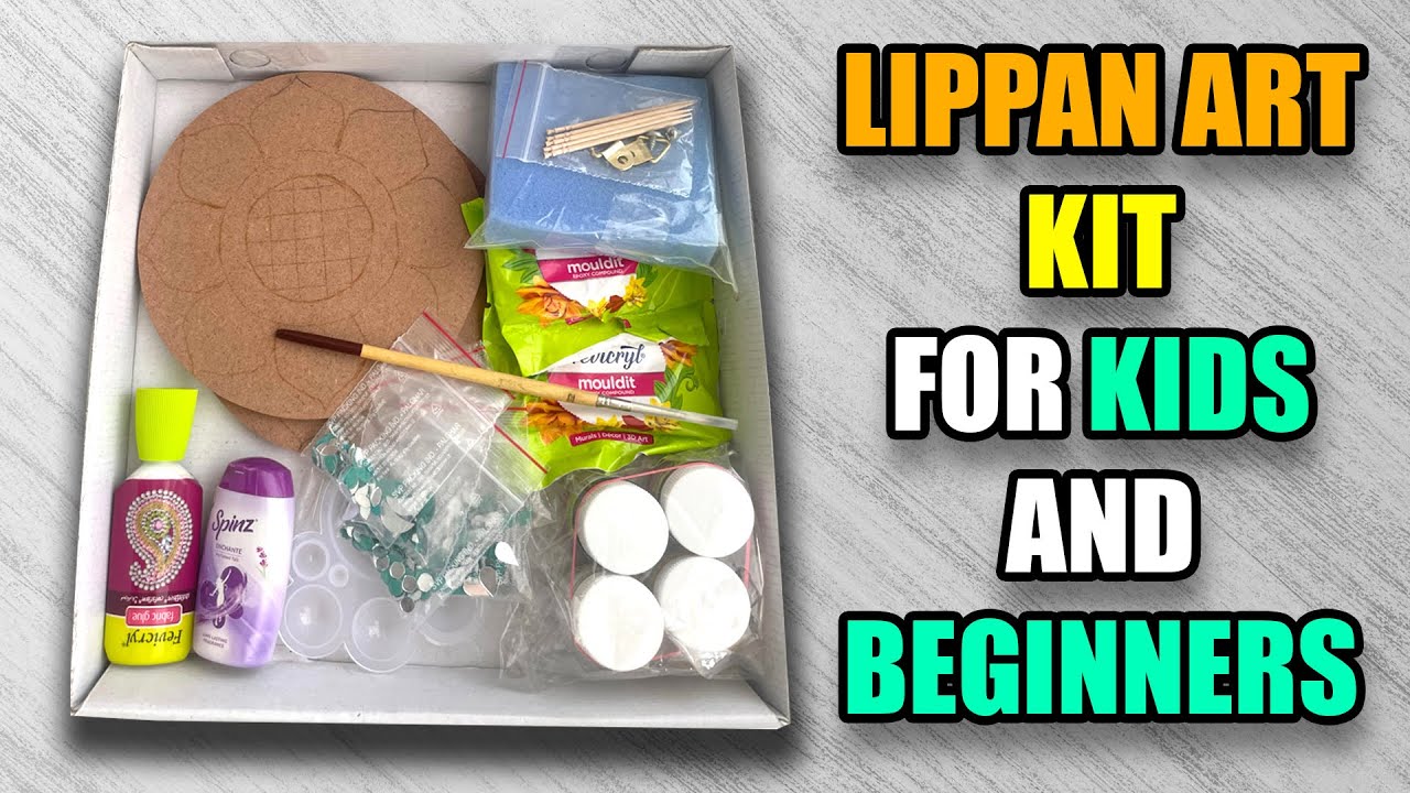 इस KIT से सीखें #LIPPAN #ART  सिर्फ 15 मिनट में 😍 Lippan Art Kit in affordable Price for beginners