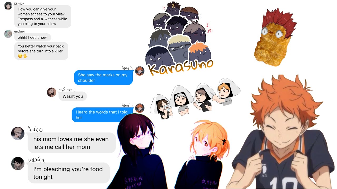 Wasn’t me|haikyuu lyric prank|haikyuu texts|Hinata harem