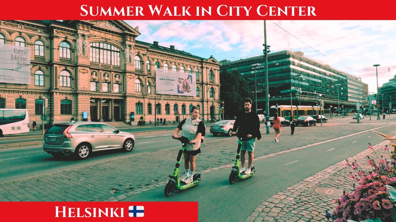 Relaxed Summer Day in City Centre - Helsinki, Finland 🇫🇮-  4K-HDR Walking Tour (25min)