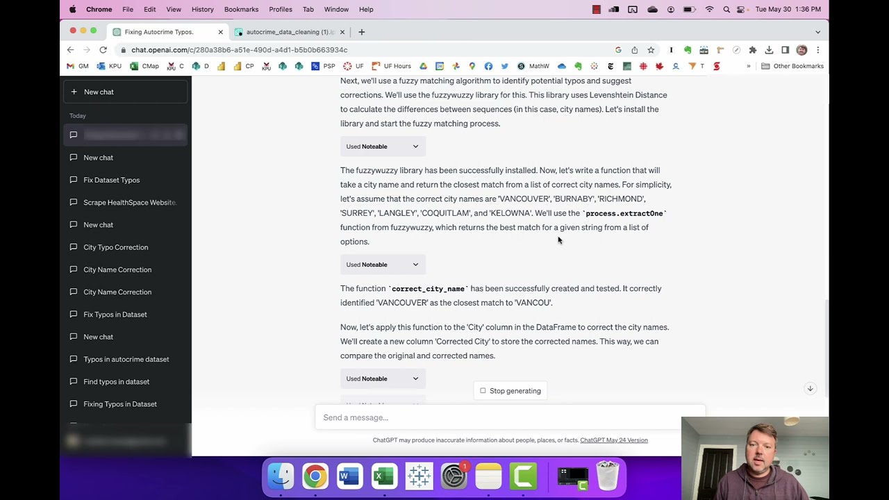 How to fix typos in your data with ChatGPT and the Noteable plugin