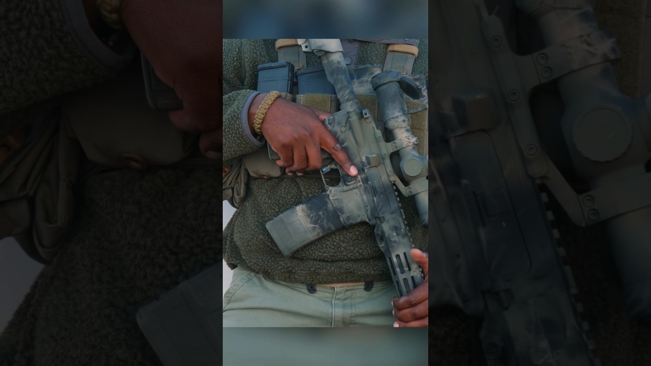 Как покрасить винтовку (AR15) #gun #gunsmith #ar15 #spraypaint