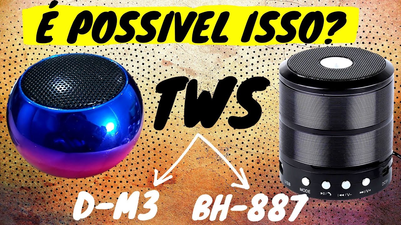 COMO CONFIGURAR 2 CAIXINHAS DE SOM BLUETOOTH DIFERENTES PARA TOCAREM JUNTAS TWS
