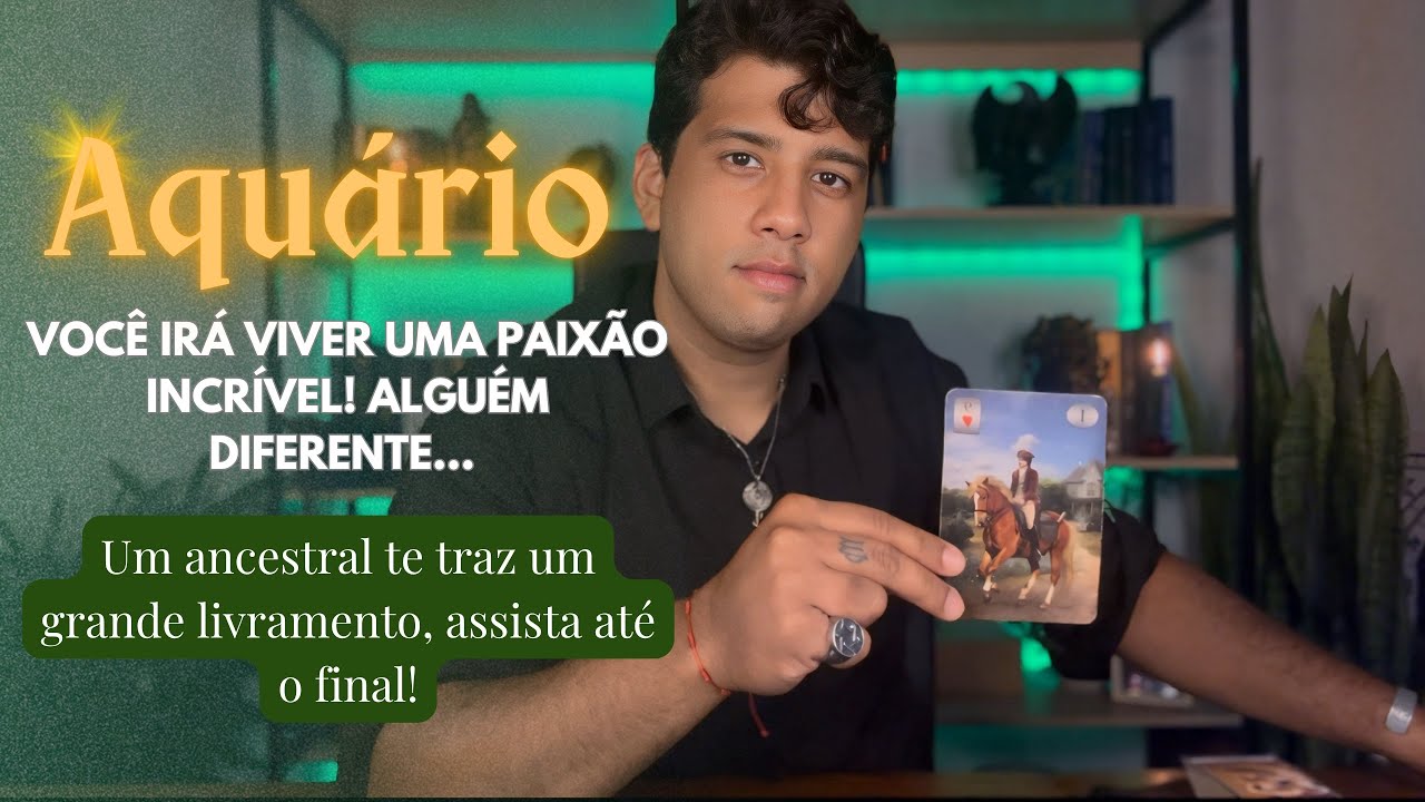 AQUÁRIO ♒️ VOCÊ VIVERÁ UMA PAIXÃO INCRÍVEL!❤️‍🔥ALGUÉM DIFERENTE… UM ANCESTRAL TE TRAZ UM LIVRAMENTO✨