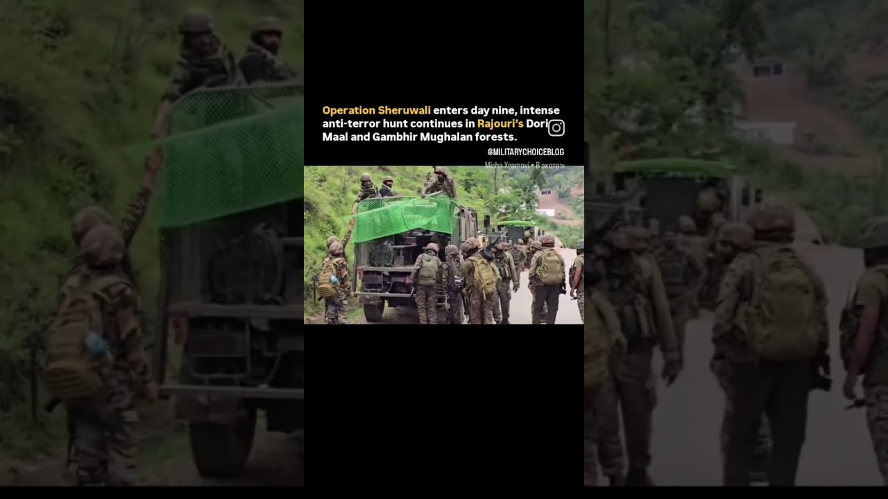 Operation Sheruwali enters day 9, intense anti-terror hunt continues in Rajouri #shorts #indianarmy