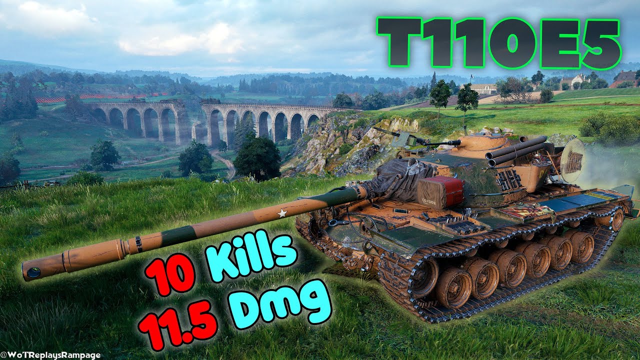 T110E5 - 10 Frags 11.5K Damage by player SwiggetySwooty