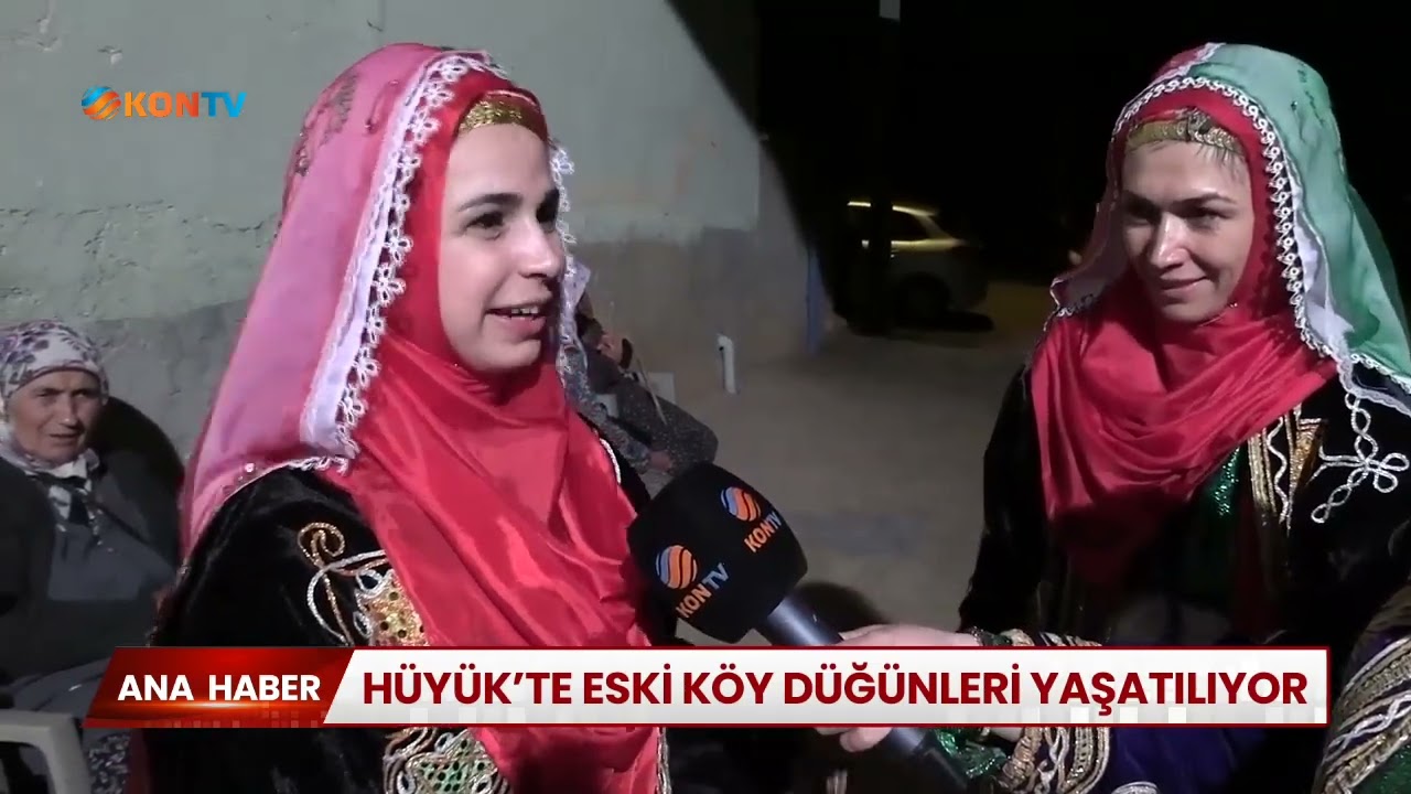 Hüyük'te eski köy düğünleri yaşatılıyor
