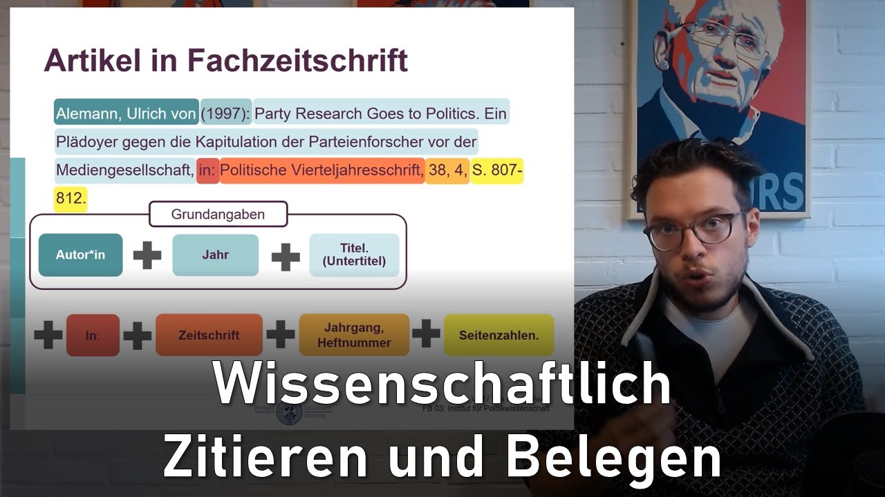 Wissenschaftlich Zitieren und Belegen: Alles was ihr wissen müsst in 30 Minuten