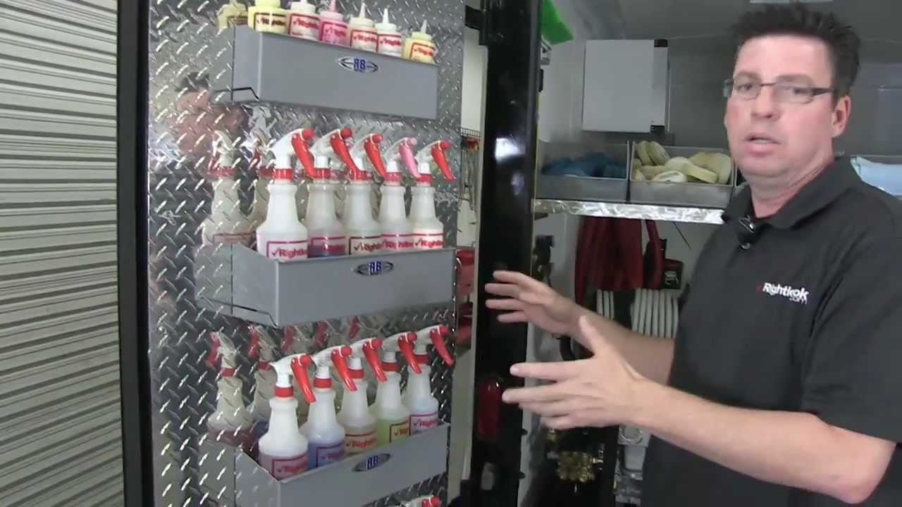 Custom Fully Loaded Mobile 9800 Auto Detailing Trailer by Rightlook.com