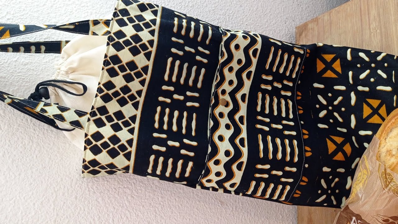 Tuto sac à pain 🥖🥖 , fermoir à cordon ,couture facile
