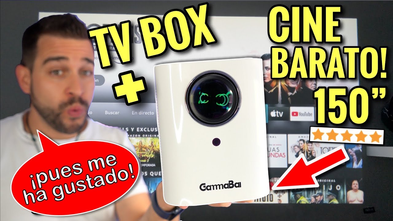 MONTO un CINE DE VERANO 🎬🍿con mi TV BOX y este Proyector CALIDAD PRECIO | GammaBai JOY