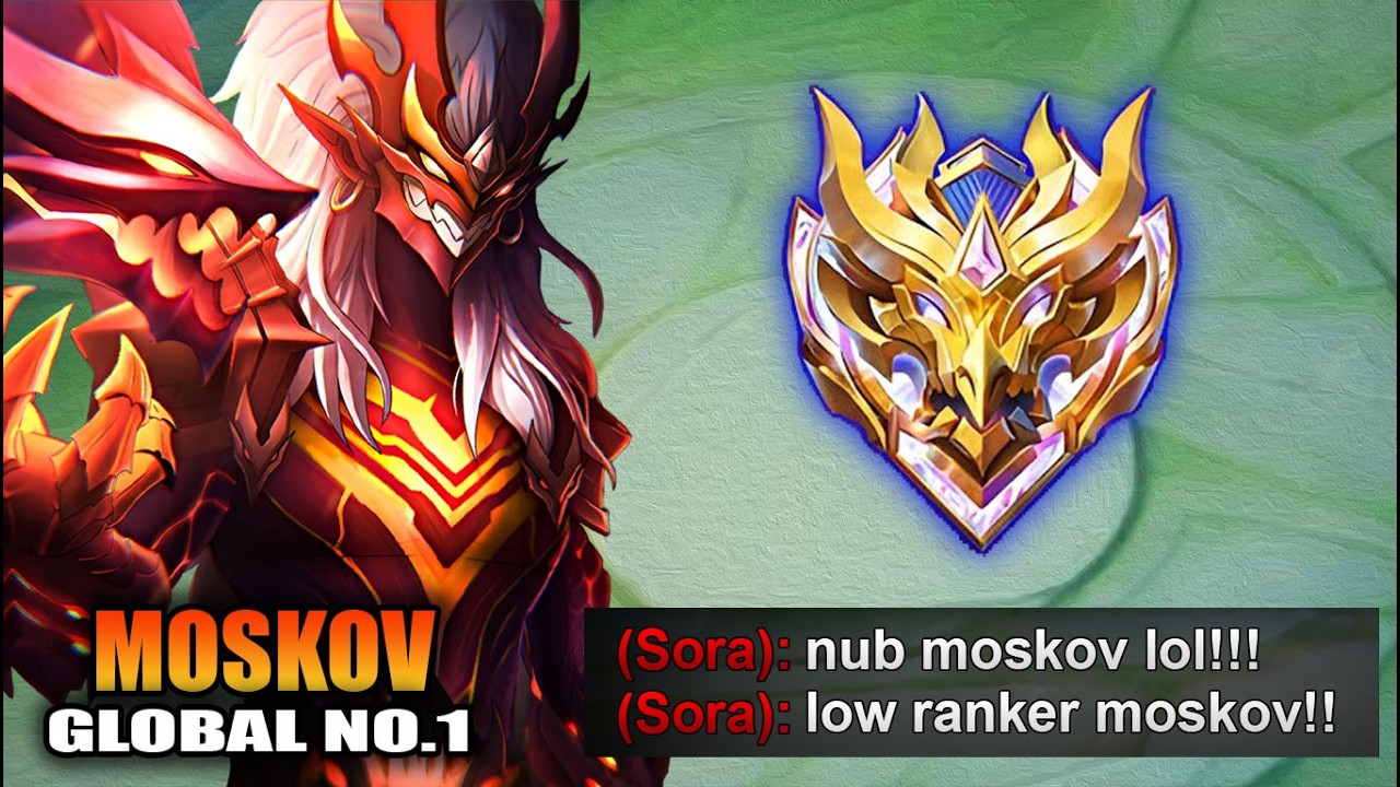 THIS IS HOW YOU DOMINATE MYTHICAL IMMORTAL RANK WITH MOSKOV!!! MOSKOV BEST BUILD FOR IMMORTAL!!!