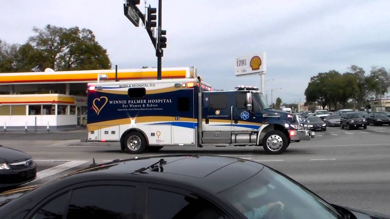 Winnie Palmer Hospital Ambulance Mobile NeoNatal ICU Responding
