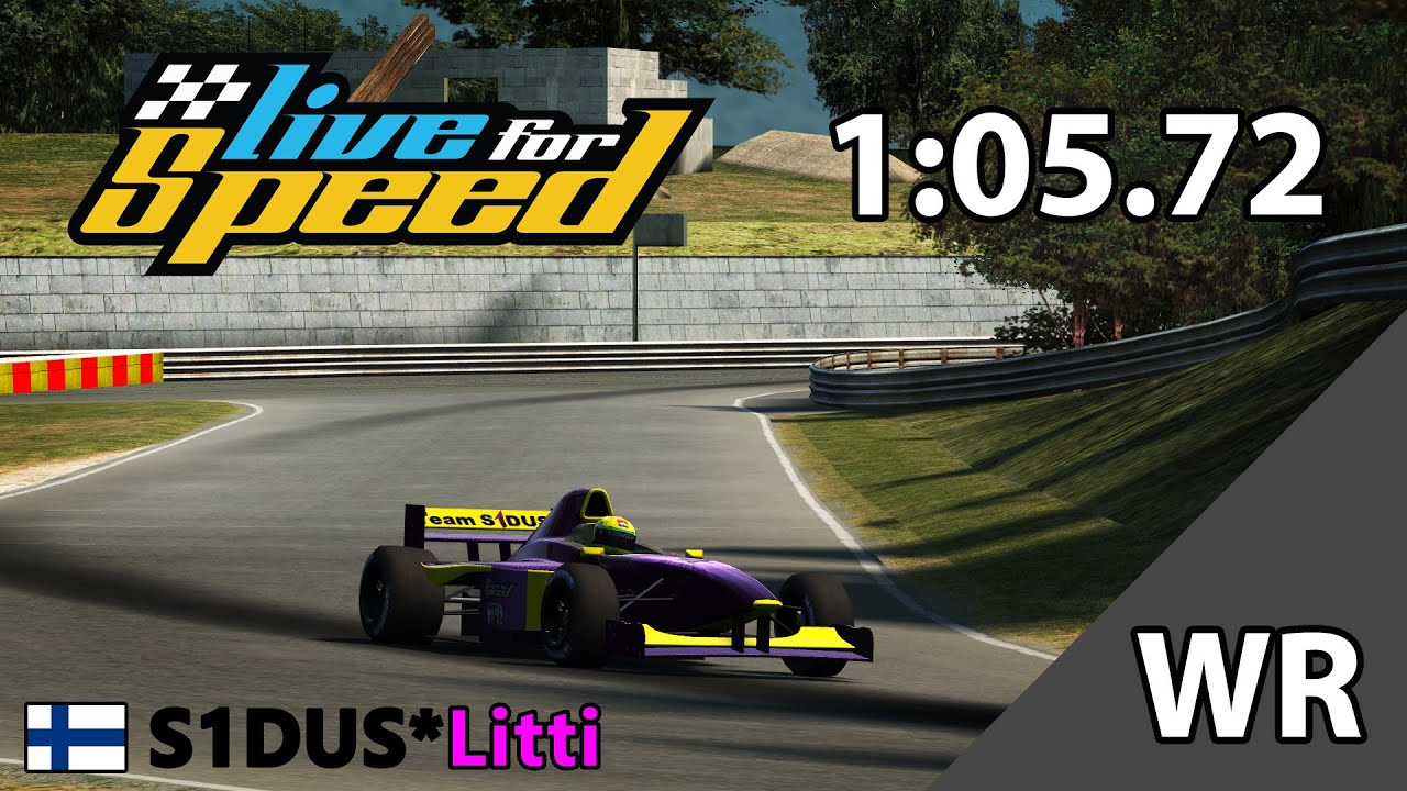 S1DUS*Litti: 1:05.72 on FE3R / FO8 | Live for Speed World Records Ep. 02