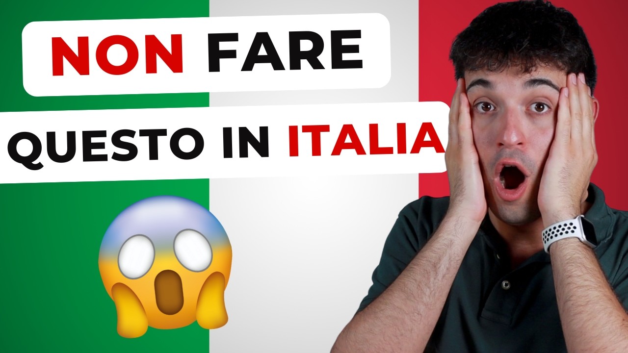 😱 SHOCK CULTURALI in Italia durante il tuo viaggio