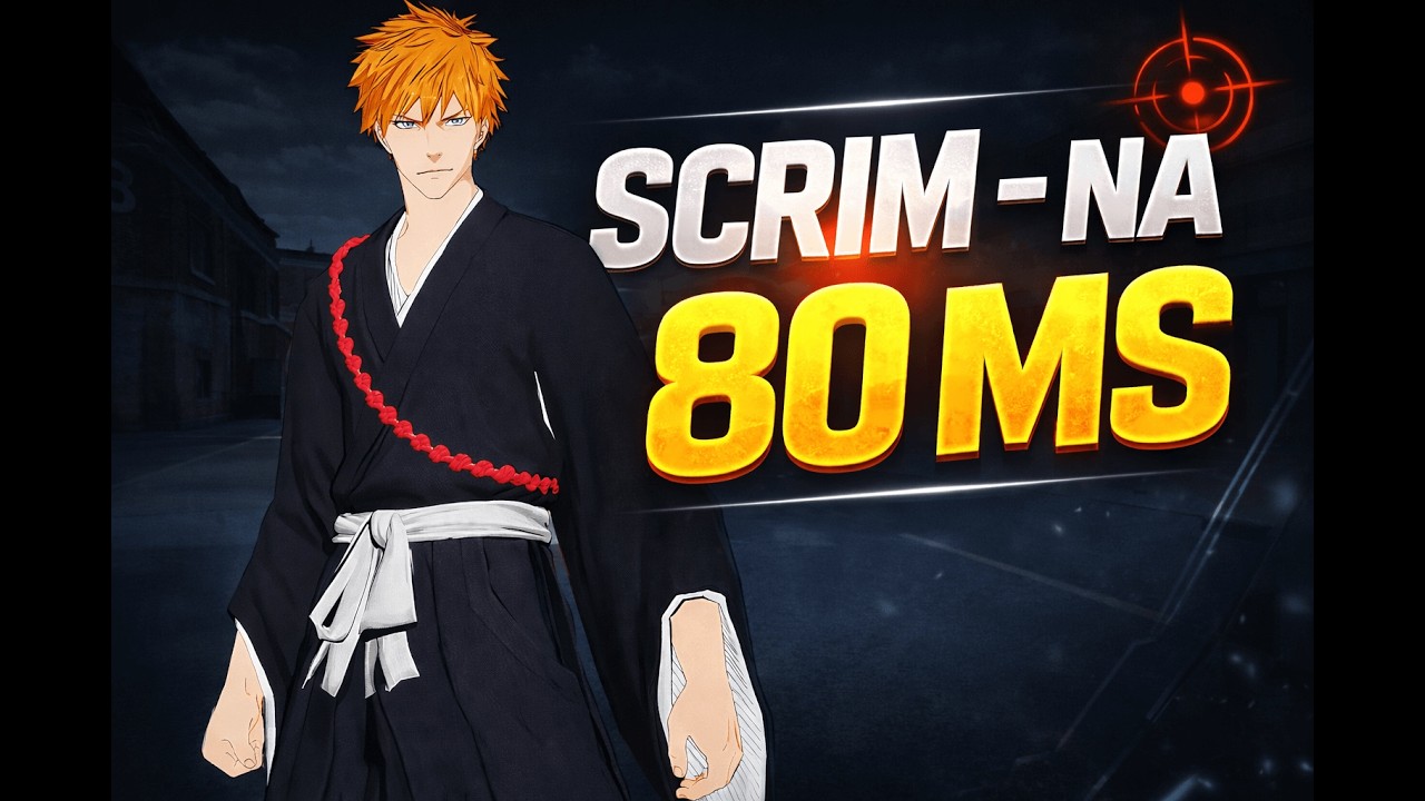 I played Scrim in NA 💀🔥 80ms and we still won!